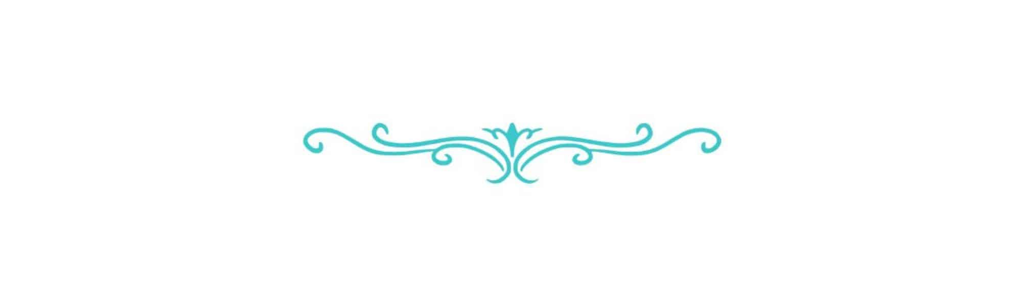 Turquoise divider